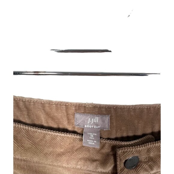J Jill High-Rise Corduroy Boot-Cut Jeans stretch 16T - Picture 2 of 9